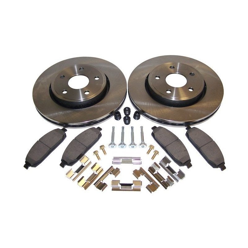 Disques + plaquettes + accessoires freins avant Jeep Grand Cherokee WK 2005-2010 sauf SRT8/ Commander XK 2006-10 // 52089269K-V2