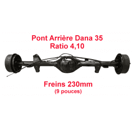 Pont arrière ratio 4.10 - 230mm