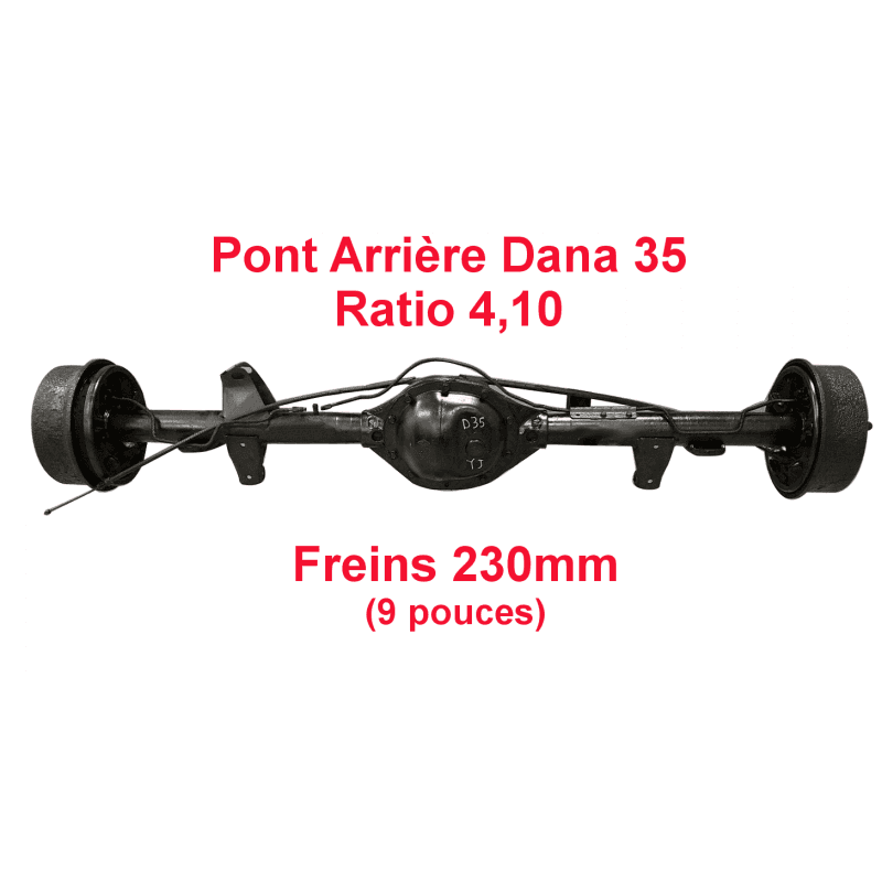 Pont arrière ratio 4.10 - 230mm