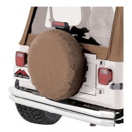 Housse de roue de secours , Taille "S" , Vinyl Marron clair